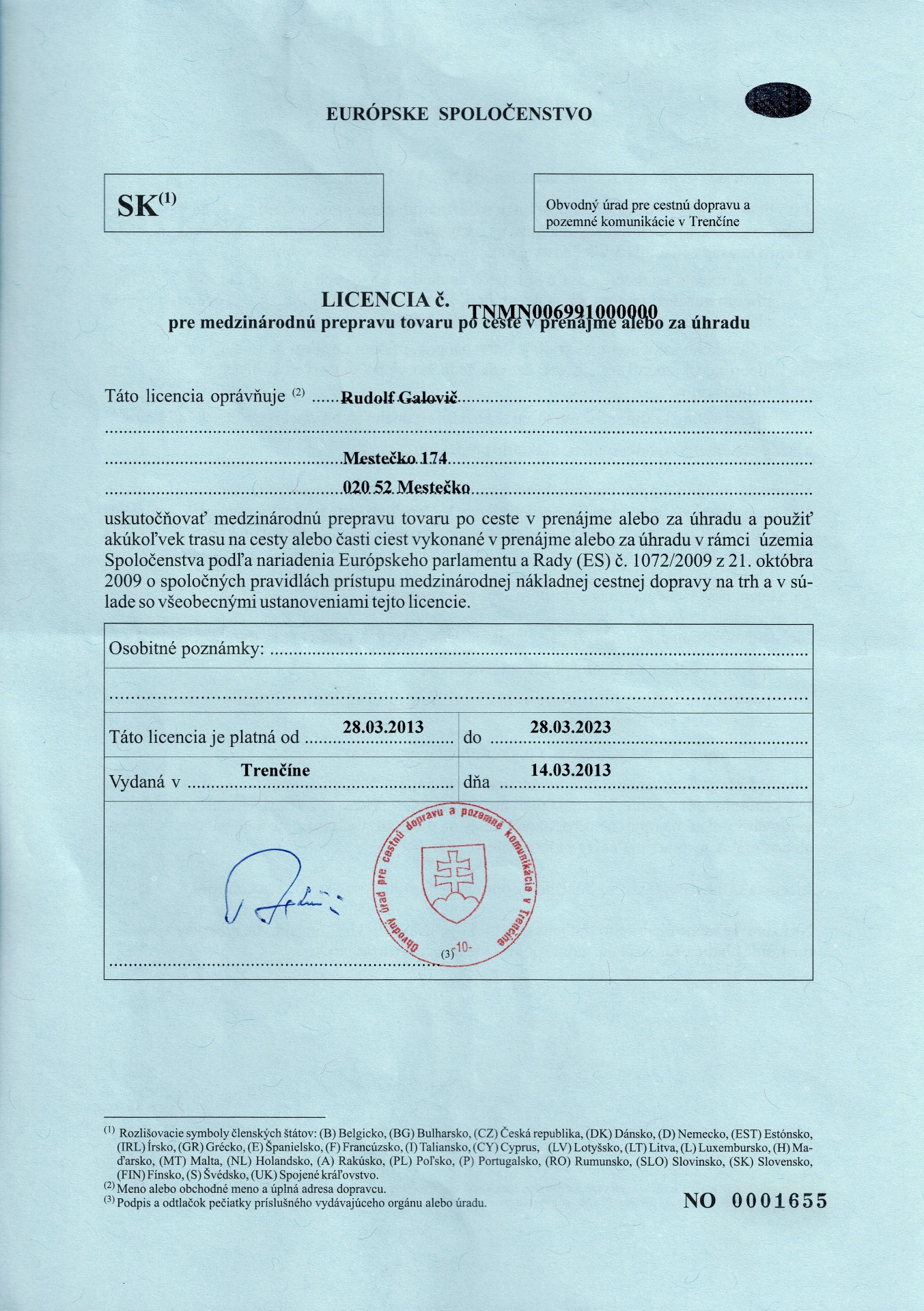 Licencia